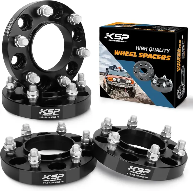KSP 2024-2026 Toyota Tacoma Wheel Spacers 6x5.5 M14x1.5 Forged Aluminum