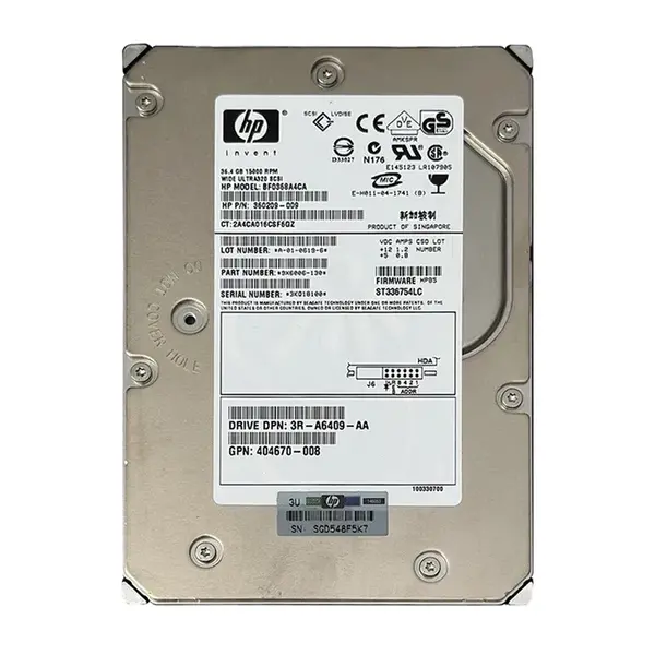 360209R-009 HP 36.4GB Ultra-320 SCSI 15000 3.5-inch Hard Drive
