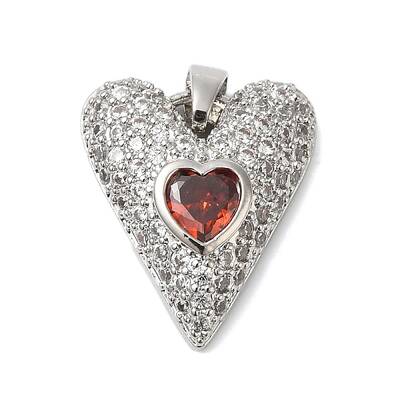 Rack Plating Brass & Cubic Zirconia Pendants