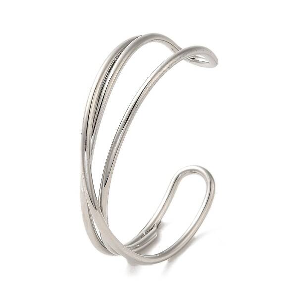 Non-Tarnish 304 Stainless Steel Wire Wrap Cuff Bangles