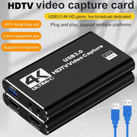 4K HDMI High-USB3.0 Video  Device for Xbox, PS5, PS4,Switch, Digital SLR Camera -1080P Audio Video and Recording capture capt...