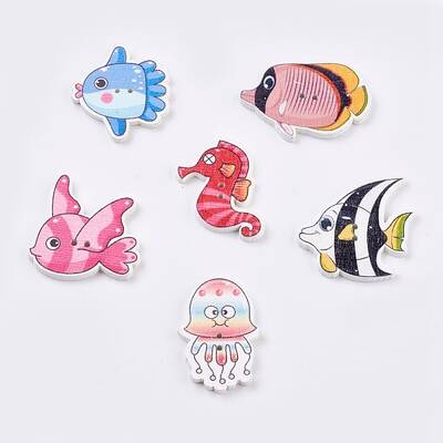 Printed Wooden Buttons