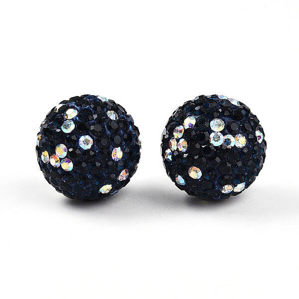 Polymer Clay Pave Rhinestone Beads