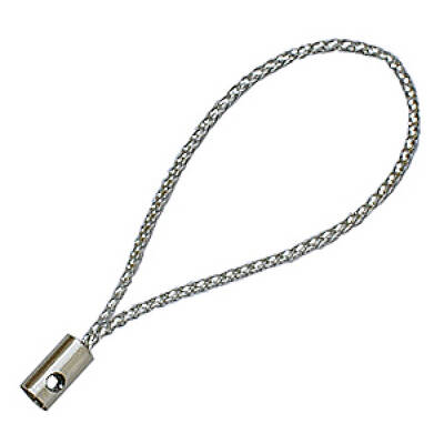 Cord Loop with Alloy Findings and Purl Cord