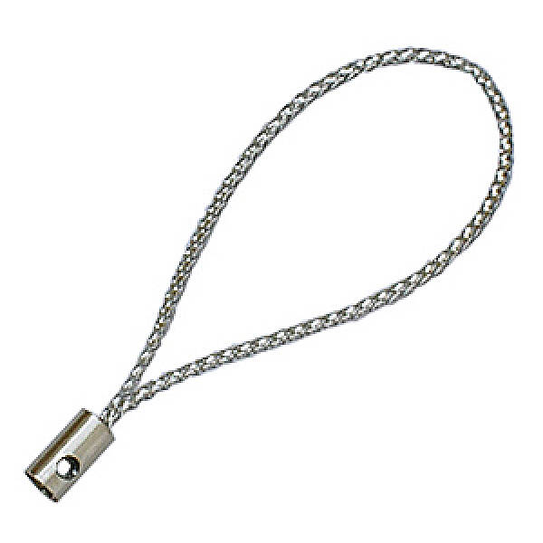 Cord Loop with Alloy Findings and Purl Cord