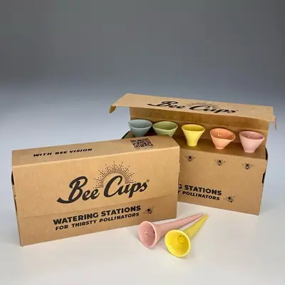 Pastel Variety 5-pack Bee Cup Handmade