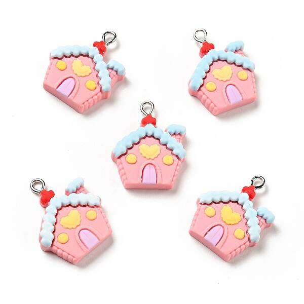 Christmas Opaque Resin Pendants