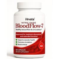 BloodFlow-7 by Hrvsta - Nitric Oxide Booster, Supports Healthy Blood Flow, Improves Circulation, Dilates Vascular Vesicles - ...