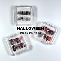 [ Kincory Beauty ] H1-H17 Handmade Press on Nails Christmas Hot Ghost custom elegant bubble bath luxury Creative design short...