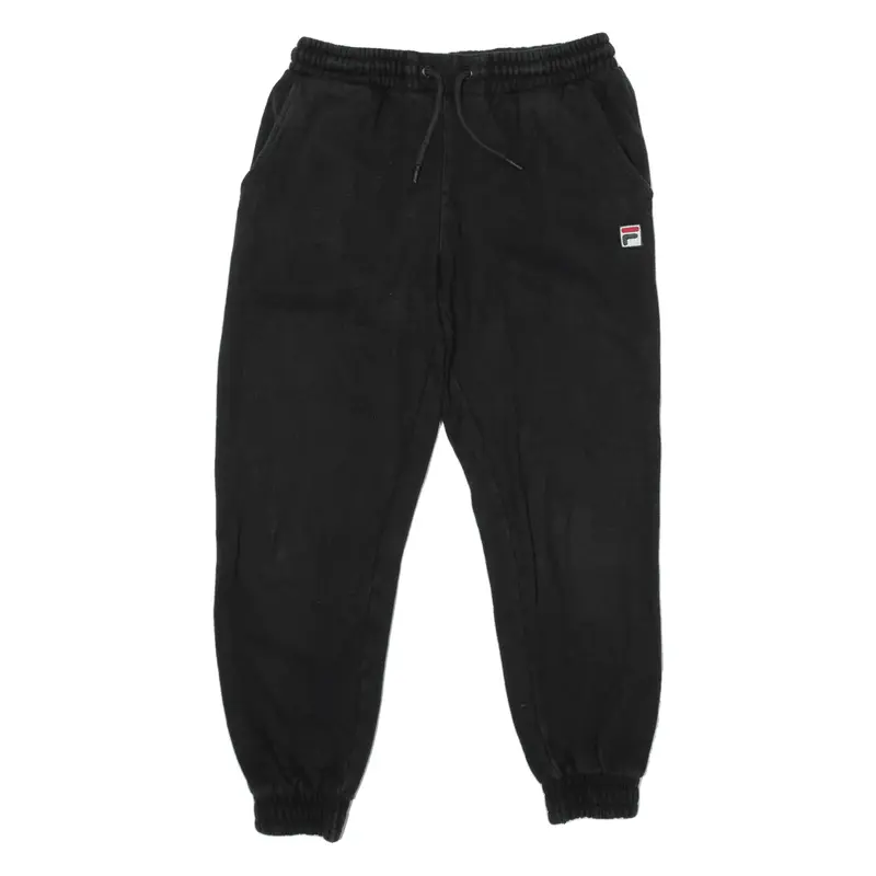 FILA Joggers Black Tapered Mens S W28 L25
