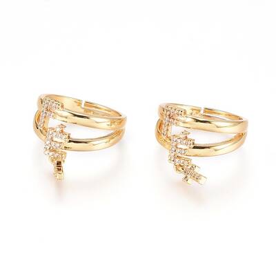 Adjustable Brass Finger Rings