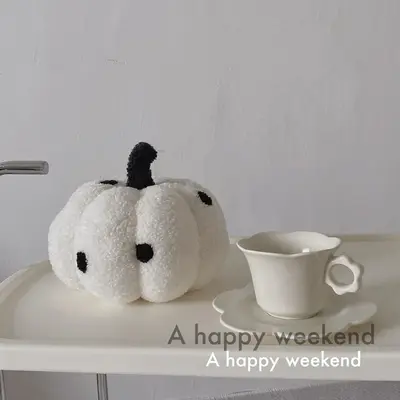 Home Decoration Pumpkin Pillow Ornaments | Color: Polka Dot | Size: 35cm