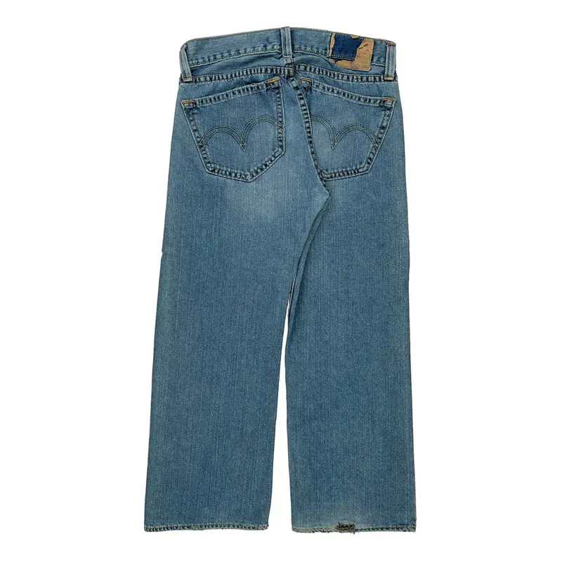 Type 1 Real Loose Levis Baggy Jeans - 32W 28L Blue Cotton Blend