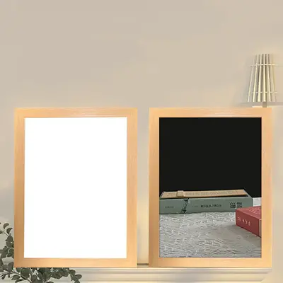Creative Mirror Lighting Decorative Painting | Color: Photo Color | Size: L | Electrical outlet: USB Rechargeable