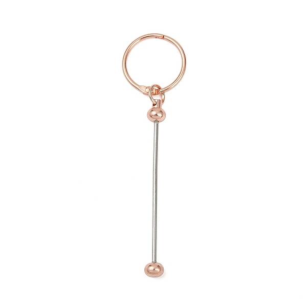 Iron Bar Beadable Keychain Clasps