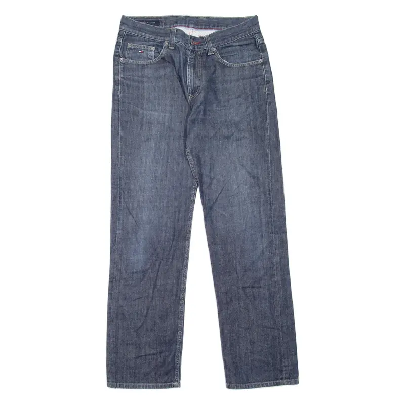 TOMMY HILFIGER Mens Jeans Blue Regular Straight W33 L32