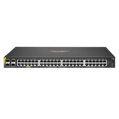 HP JL675-61101 | Aruba CX 6100 Series 6100 48G Class4 PoE 4SFP+ 370W 48 x 1000Base-T RJ-45 Class 4 PoE and 4 x 10GbE SFP+ Por...