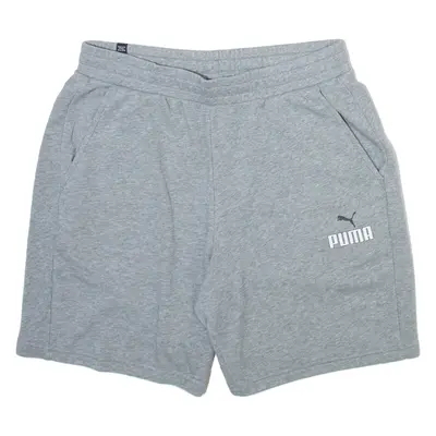 PUMA Mens Sports Shorts Grey Relaxed L W36
