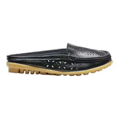 Loafer Shoes Black Synthetic Womens UK 5