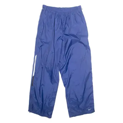 NIKE Mens Rain Trousers Blue Nylon Straight 2XL W33 L32