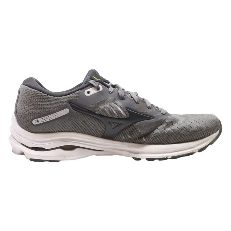 MIZUNO Wave Rider 24 Sneaker Trainers Grey Synthetic Mens UK 7.5
