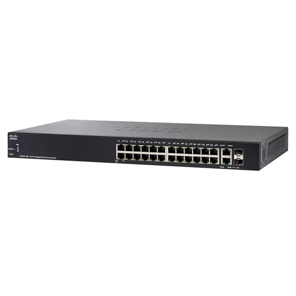 SG250-26P-K9 Cisco SM 250 SG250-26P 24x PoE+ 2x Port Combo SFP Switch
