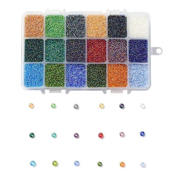 450G 18 Colors 12/0 Grade A Round Glass Seed Beads