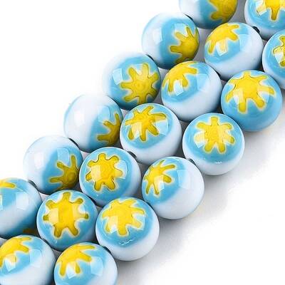 Handmade Millefiori Glass Beads Strands