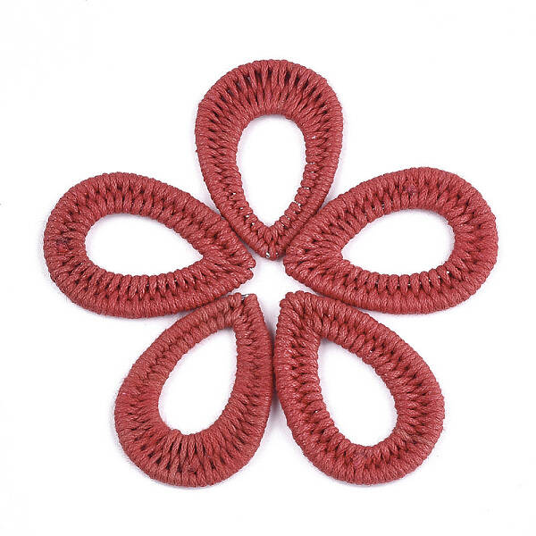Waxed Polyester Cord Woven Pendants