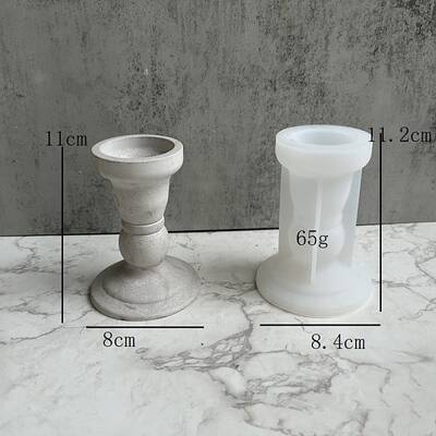 DIY Roman Pillar Candlestick Silicone Molds