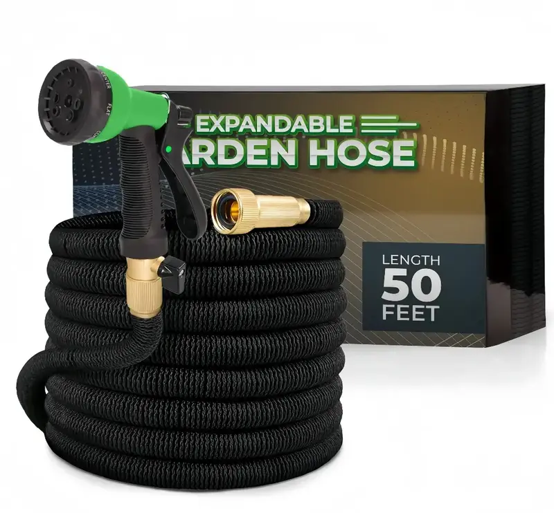 5X Stronger Deluxe Expandable Flexible Garden Water Hose (50ft,75ft,100ft) 3/4\
