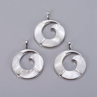 Natural White Shell Mother of Pearl Shell Pendants