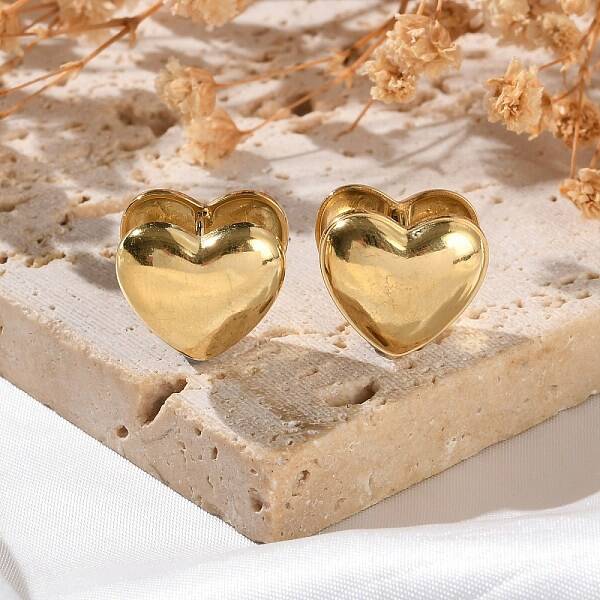 Ion Plating(IP) 304 Stainless Steel Hoop Earrings