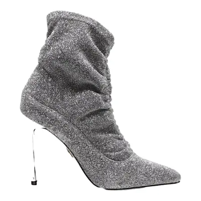 BUFFALO Ankle Boots Silver Synthetic Womens UK 4