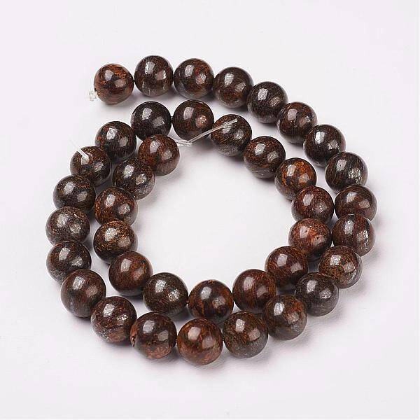 Natural Bronzite Beads Strands