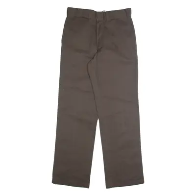 DICKIES Chino Mens Trousers Brown Regular Straight W30 L31