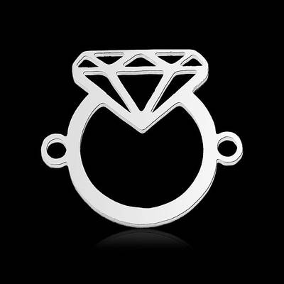 Non-Tarnish 201 Stainless Steel Connector Charms