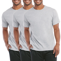 3 Pack Men's Cotton T-Shirts Crew Neck Short Sleeve S-3XL Regular Big & Tall Workout Breathable Casual Athletic Sports Runnin...