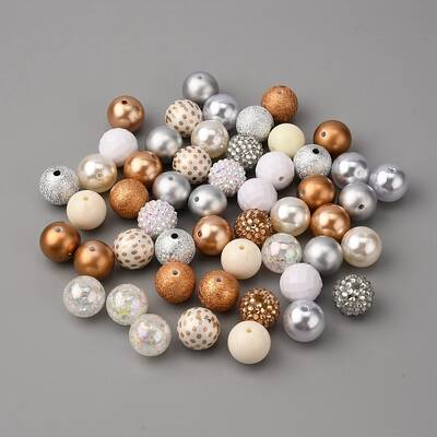 Opaque Acrylic Beads Set
