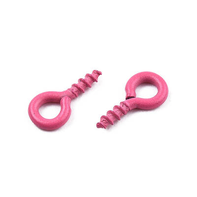 Spray Painted Iron Screw Eye Pin Peg Bails