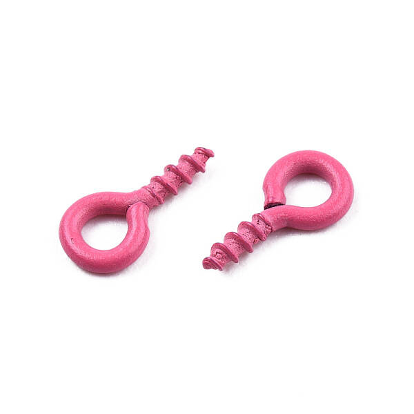 Spray Painted Iron Screw Eye Pin Peg Bails