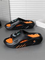 Casual Massage Sole Slides for Men, Simple Design Comfortable Home Slippers, Non-slip Soft Lightweight Slipper for Indoor & O...