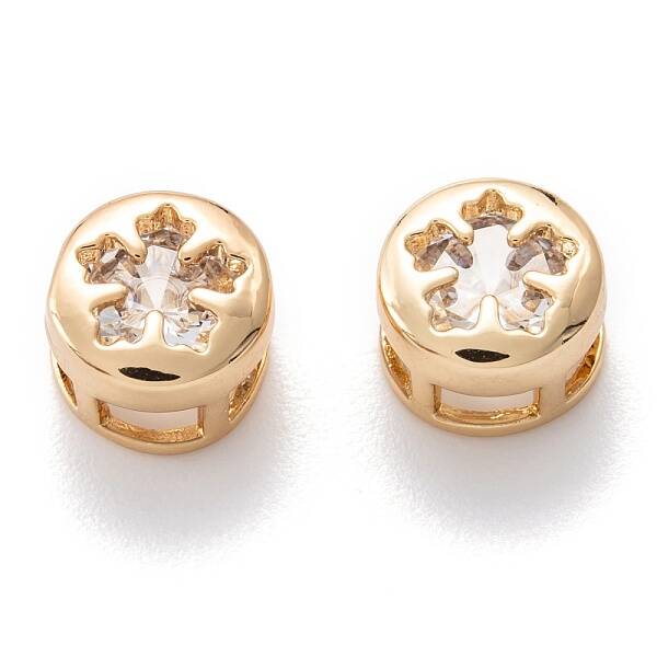 Real 18K Gold Plated Brass Inlaid Cubic Zirconia Multi-Strand Links