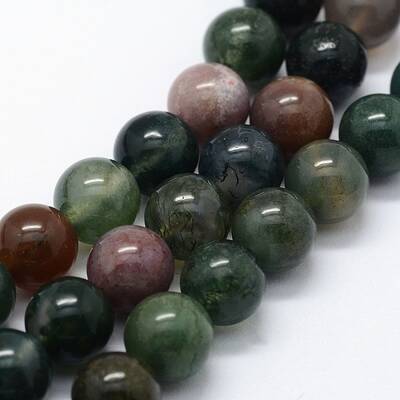 Natural Indian Agate Beads Strands