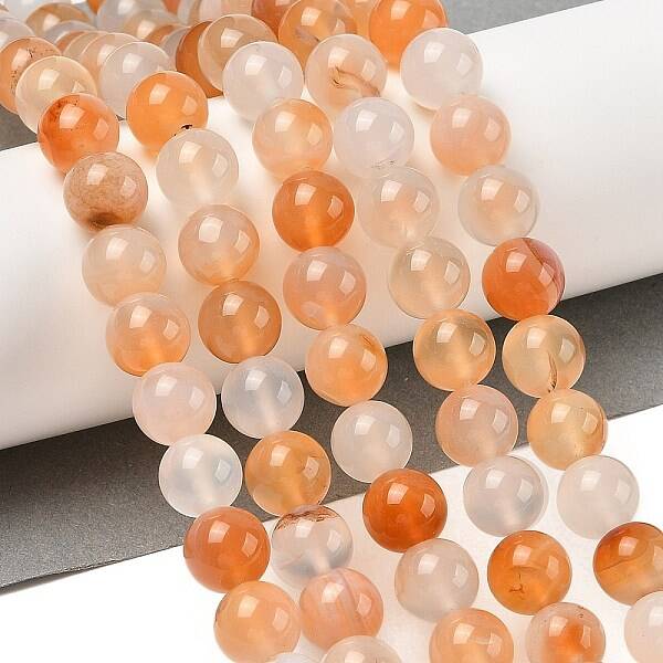 Natural Red Agate Beads Strands
