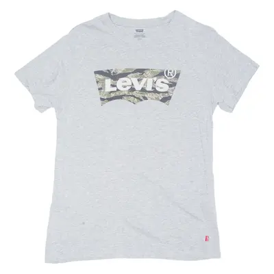 LEVI'S Womens T-Shirt Grey S
