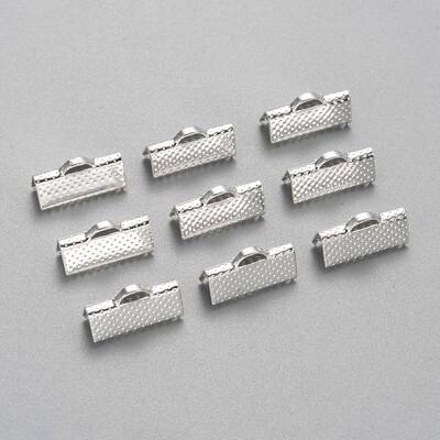 Iron Ribbon Crimp Ends