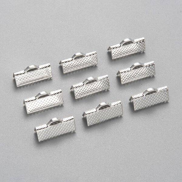 Iron Ribbon Crimp Ends
