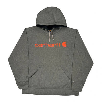 Carhartt Hoodie - XL Grey Polyester Blend