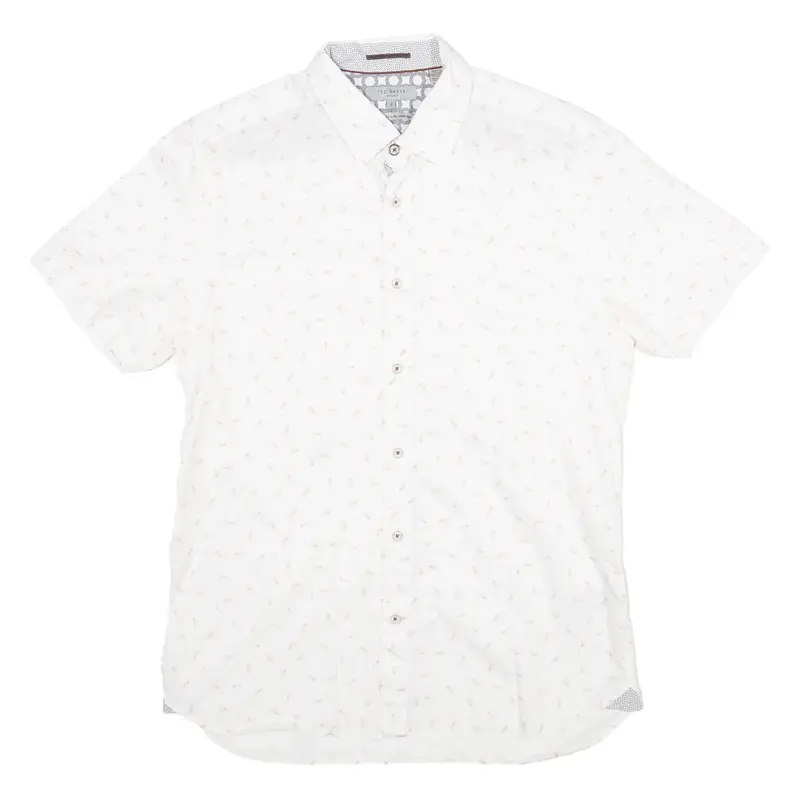 TED BAKER Mens Plain Shirt White S